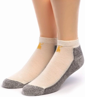 WARRIOR ALPACA SOCKS - Unisex Sport Mini Crew, Alpaca Wool Socks - Anklet with Terry lined Cushion Footbed