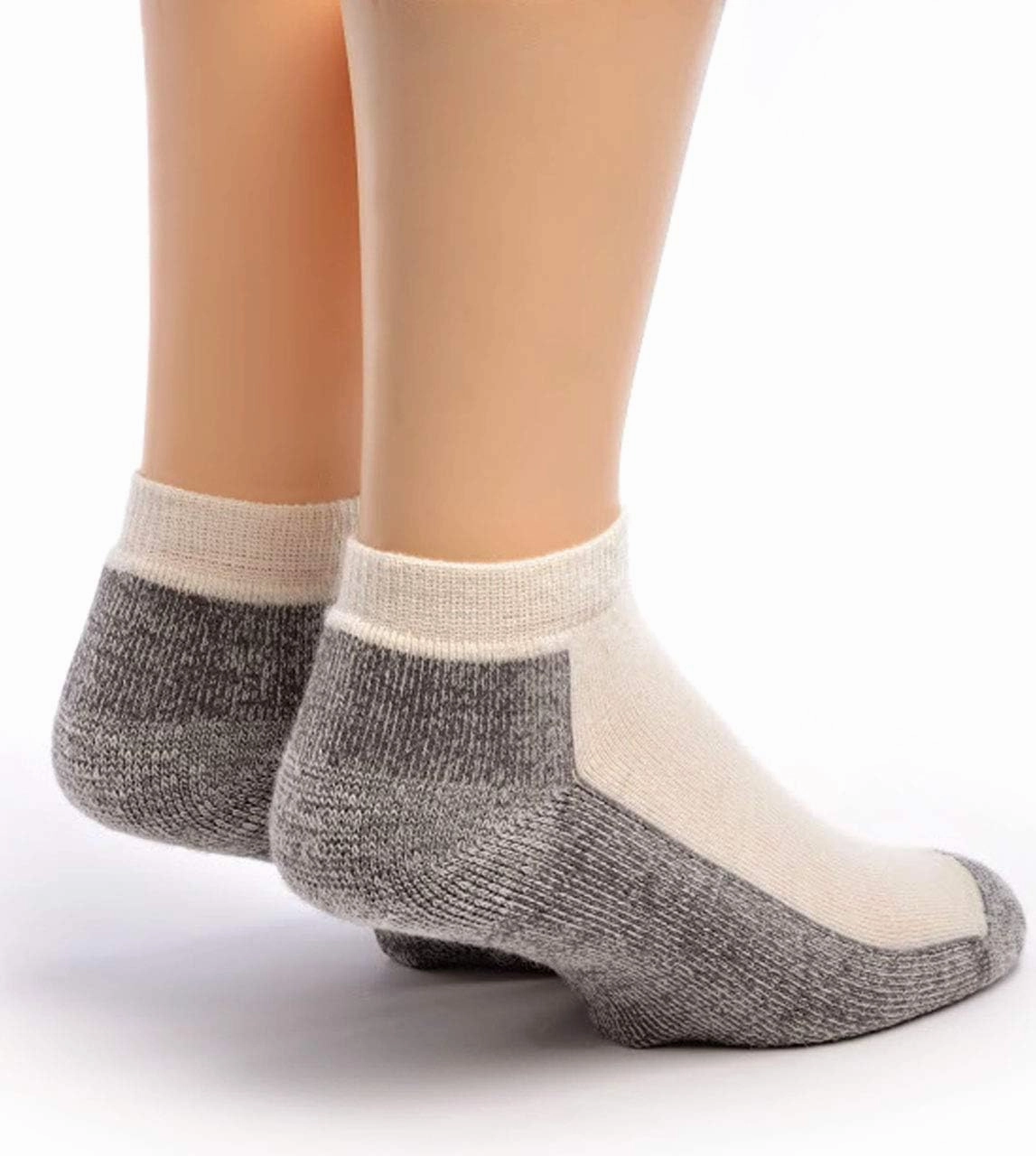WARRIOR ALPACA SOCKS - Unisex Sport Mini Crew, Alpaca Wool Socks - Anklet with Terry lined Cushion Footbed