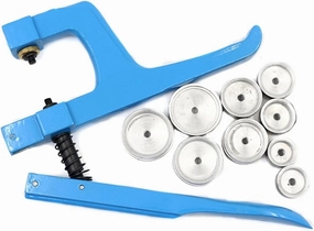 Watch Tools Repair Press Stud Press Set Watchmaker Kit Blue Case Containing 9 Plastic s Watch Repair Tools (L)