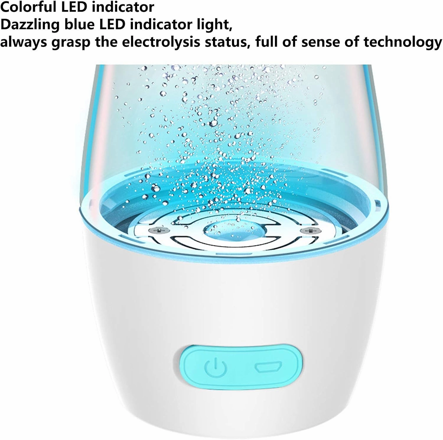 Water Purifiers, Hydrogen Rich Water Bottle Portable Hydrogen Water Generator Ionizer 3-Mins SPE/PEM Membrane Technology for Energetic, Sports Eco-Friendly Tritan Plastic Cup 400ML