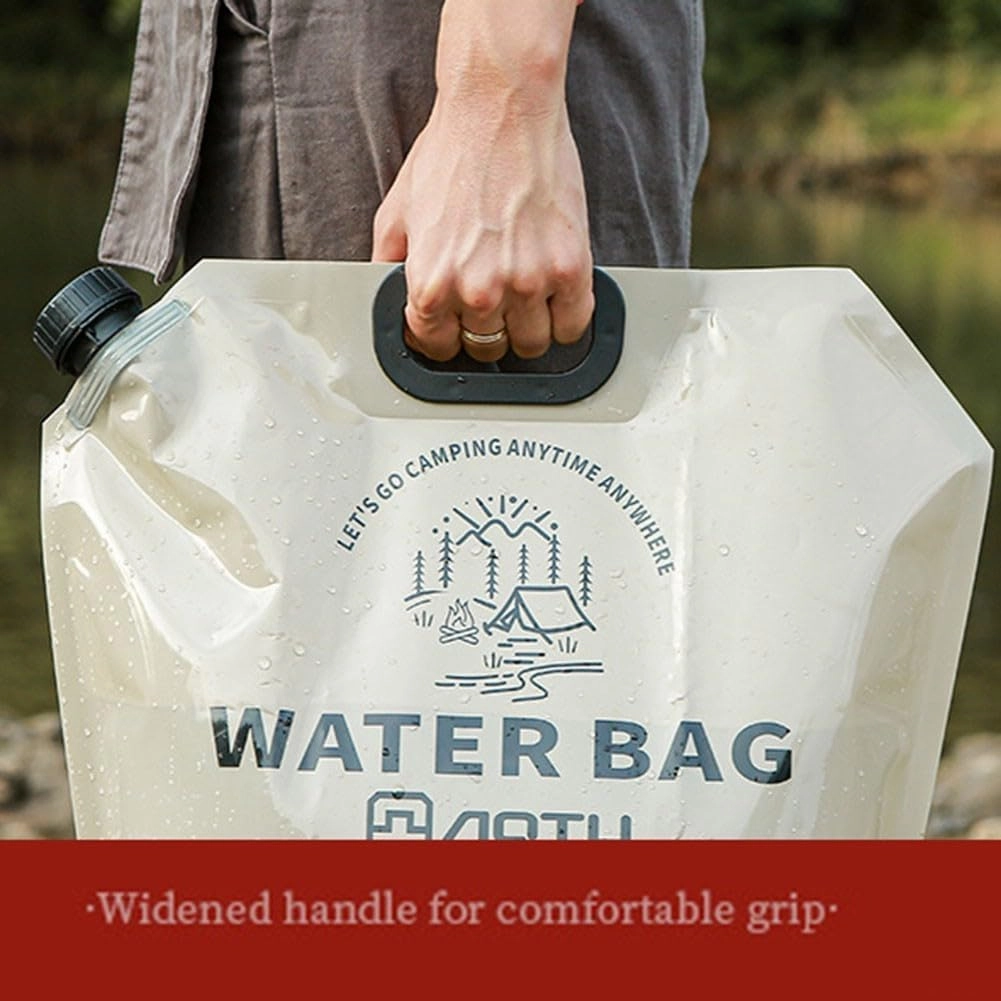 Wear Resistant 9L Portable Water Storage Solution Essential Gear for Camping Enthusiasts (9L Khaki)