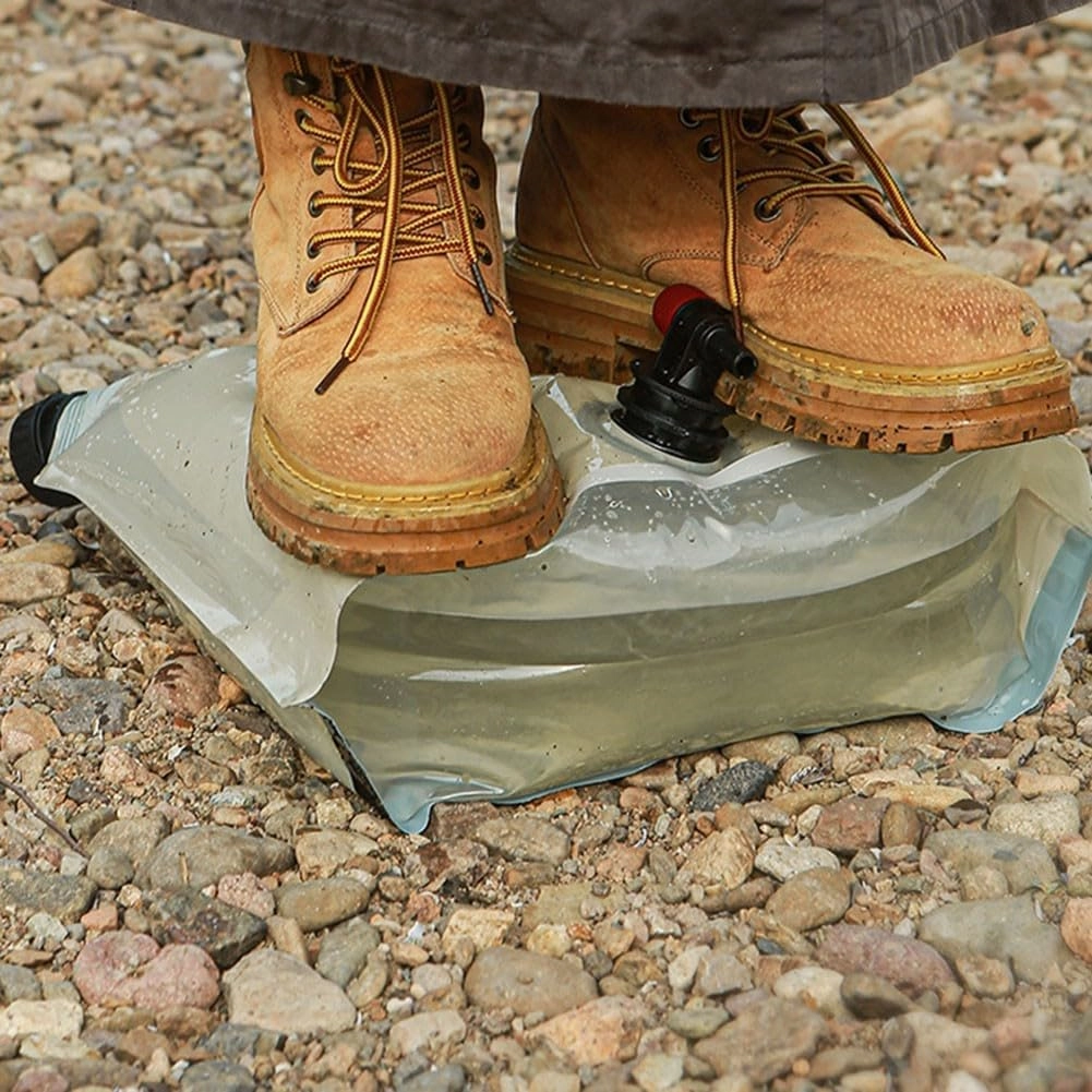 Wear Resistant 9L Portable Water Storage Solution Essential Gear for Camping Enthusiasts (9L Khaki)