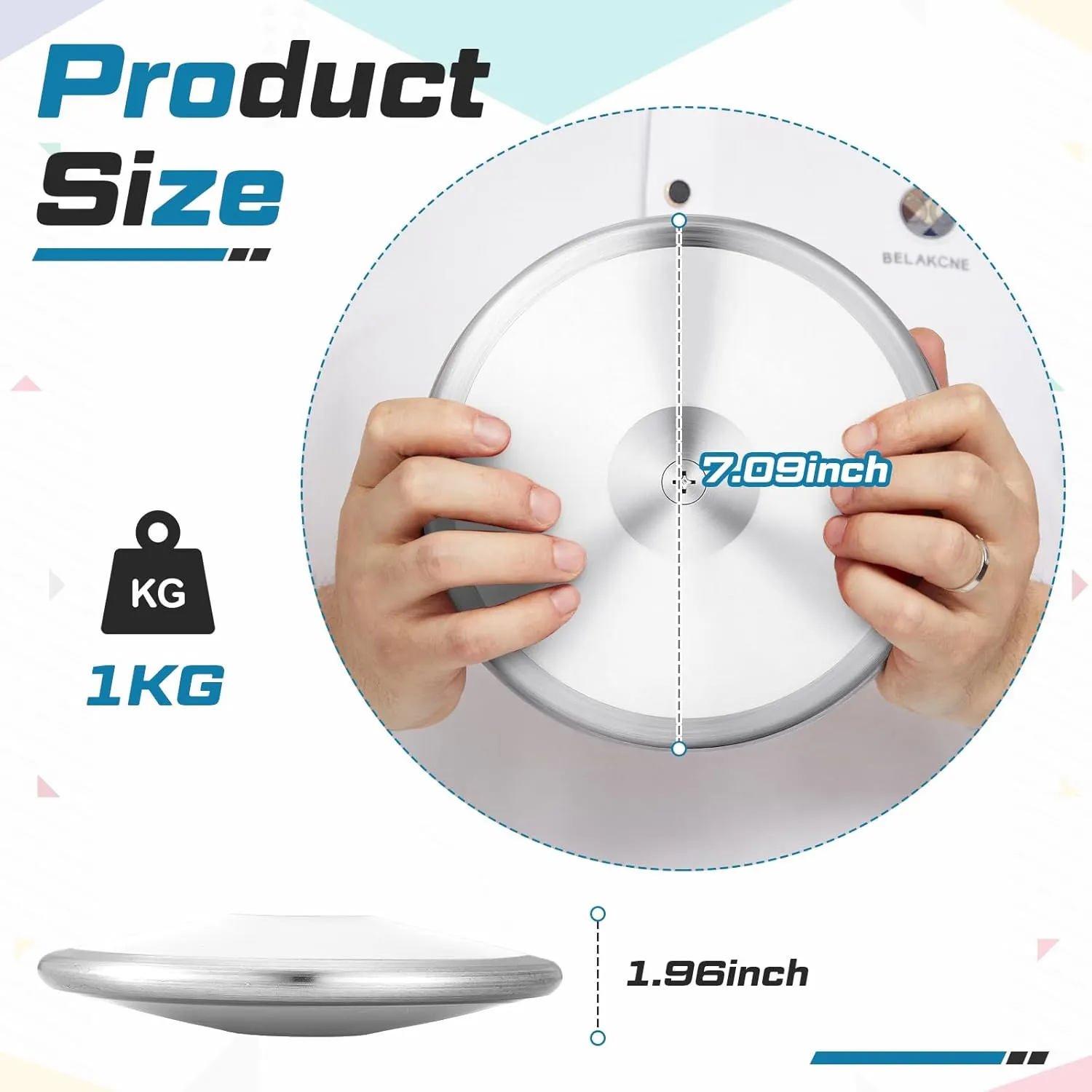 Wettarn 1 kg Sports Training Discus Man Women Discus Track and Field Discuses Track and Field Equipment