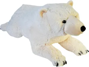 Wild Republic Jumbo Polar Bear Plush, Giant Stuffed Animal, Plush Toy, Gifts for Kids, 30 Inches