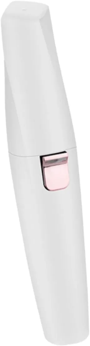 Womens Remover Eyebrow Trimmer Shaver Lightweight Washable Hair Razor for Facial Body Hair Removal Battery Operated White