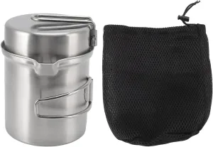 Wood Stove Cooking Pot Set Wood Stove Cooking Pot Set Stainless Steel Planting Pot Wooden Portable Potted Plant for Outdoor