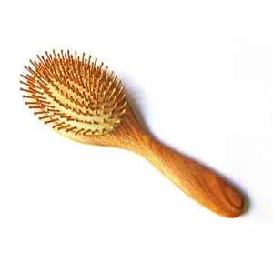 Wooden Natural Bamboo Hair Vent Brush Keratin Care Massager Wood Massage Comb