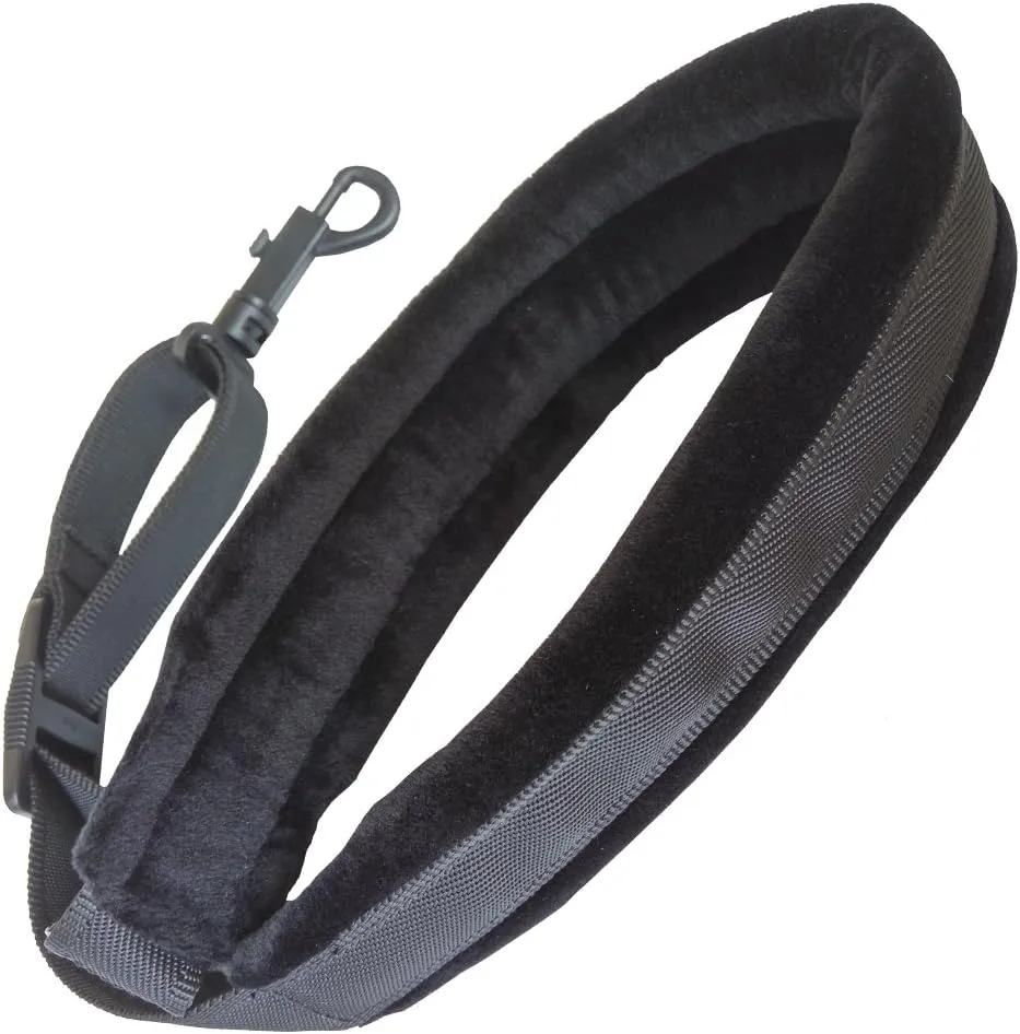 Xinlink Professional Black Soft Padded Saxophone Neck Strap with Snap Hook for Alto Tenor Soprano Baritone Sax Music Accessories