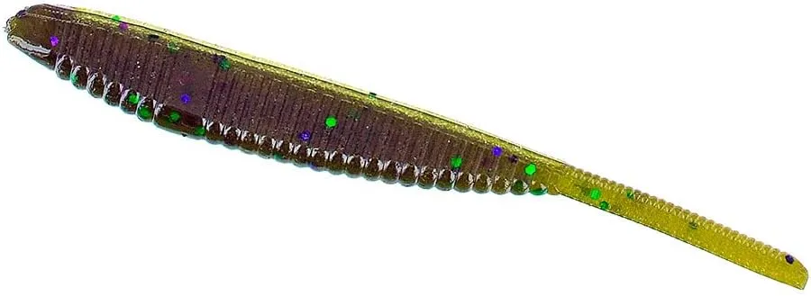 Yamamoto 3.75" Shad Shape Fishing Worm - Realistic Soft Plastic Fishing Lure Baits - 10 Pack