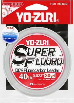 Yo-Zuri YZ-SF-40LB-NCL-30YD: Superfluoro 30Yd 40Lb, Natural Clear