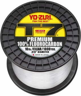 Yo-Zuri T7-10LB-CL-1000YD: T-7 Premium Fluorocarbon 10Lb 1000Yd, Clear
