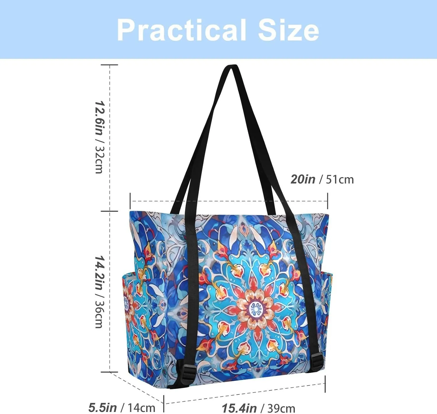 Yoga Mat Bag for Women Adjustable Yoga Mat Carrier Bag with Pockets