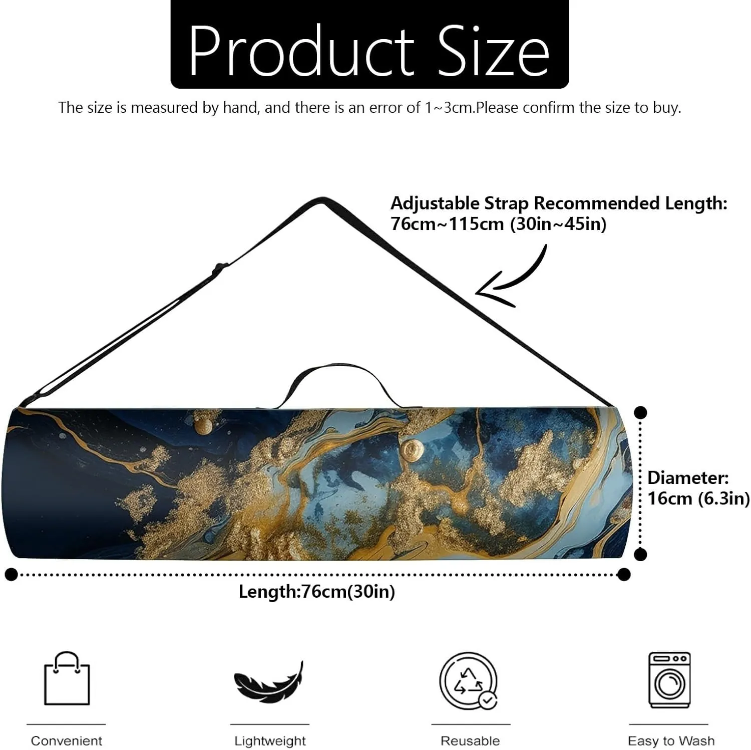 Yoga Mat Bag for Women Men