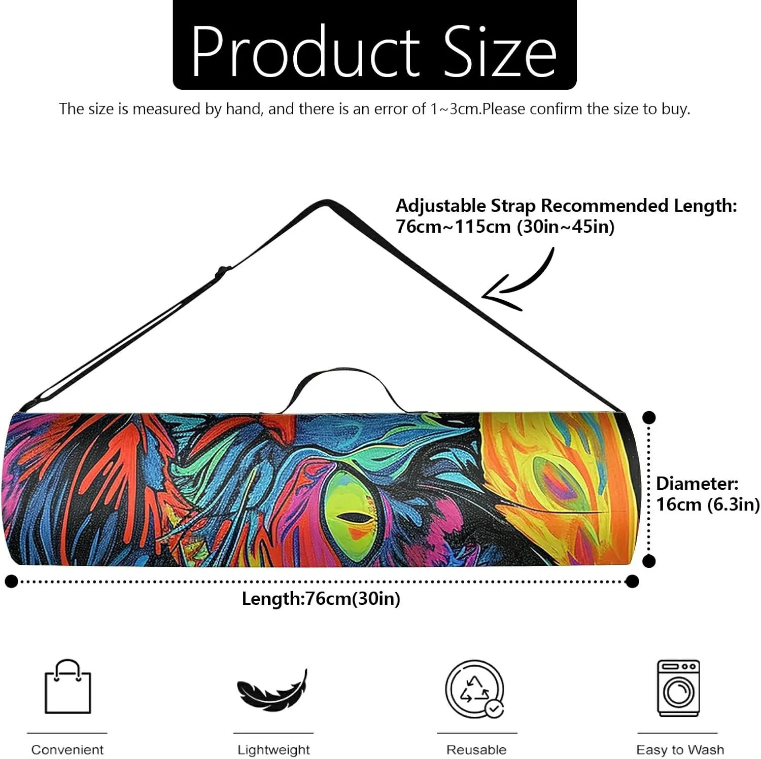 Yoga Mat Bag for Women Men