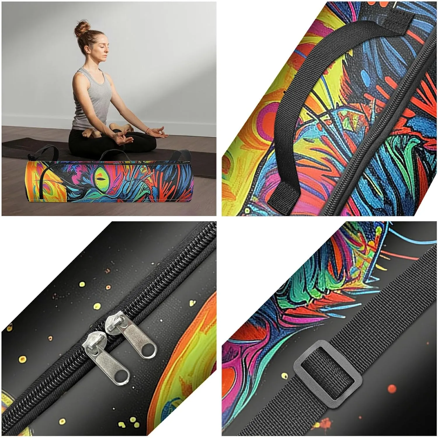 Yoga Mat Bag for Women Men