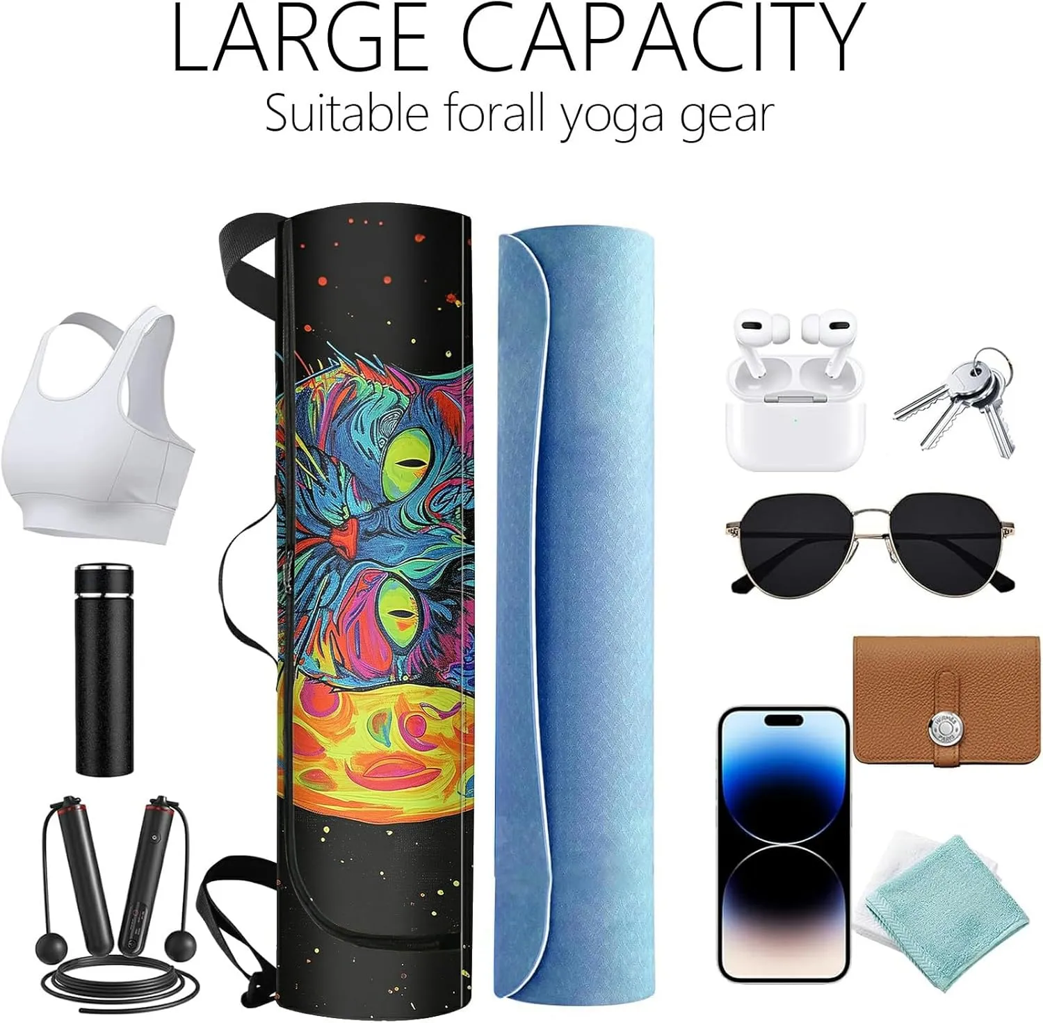 Yoga Mat Bag for Women Men