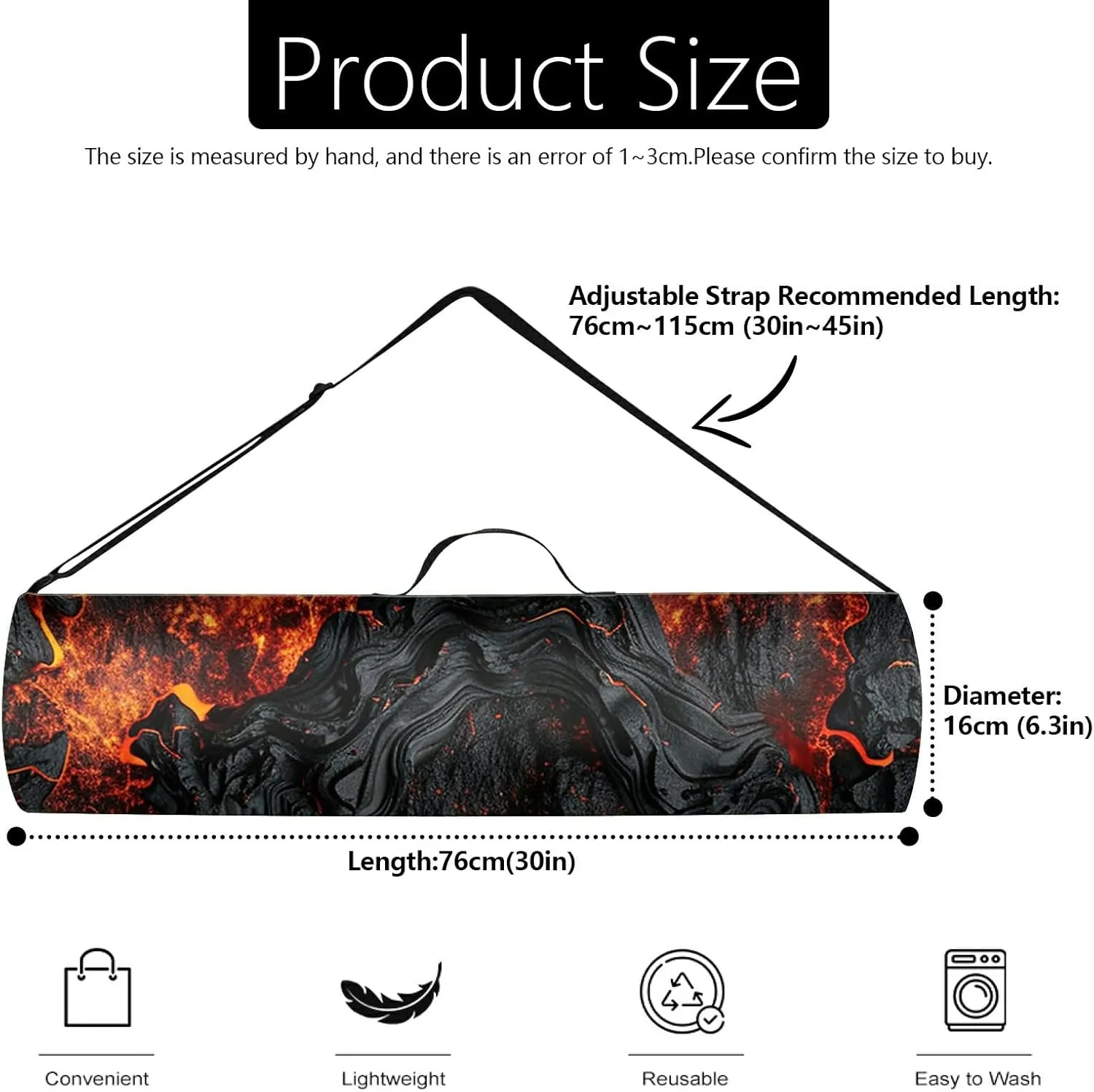 Yoga Mat Bag for Women Men