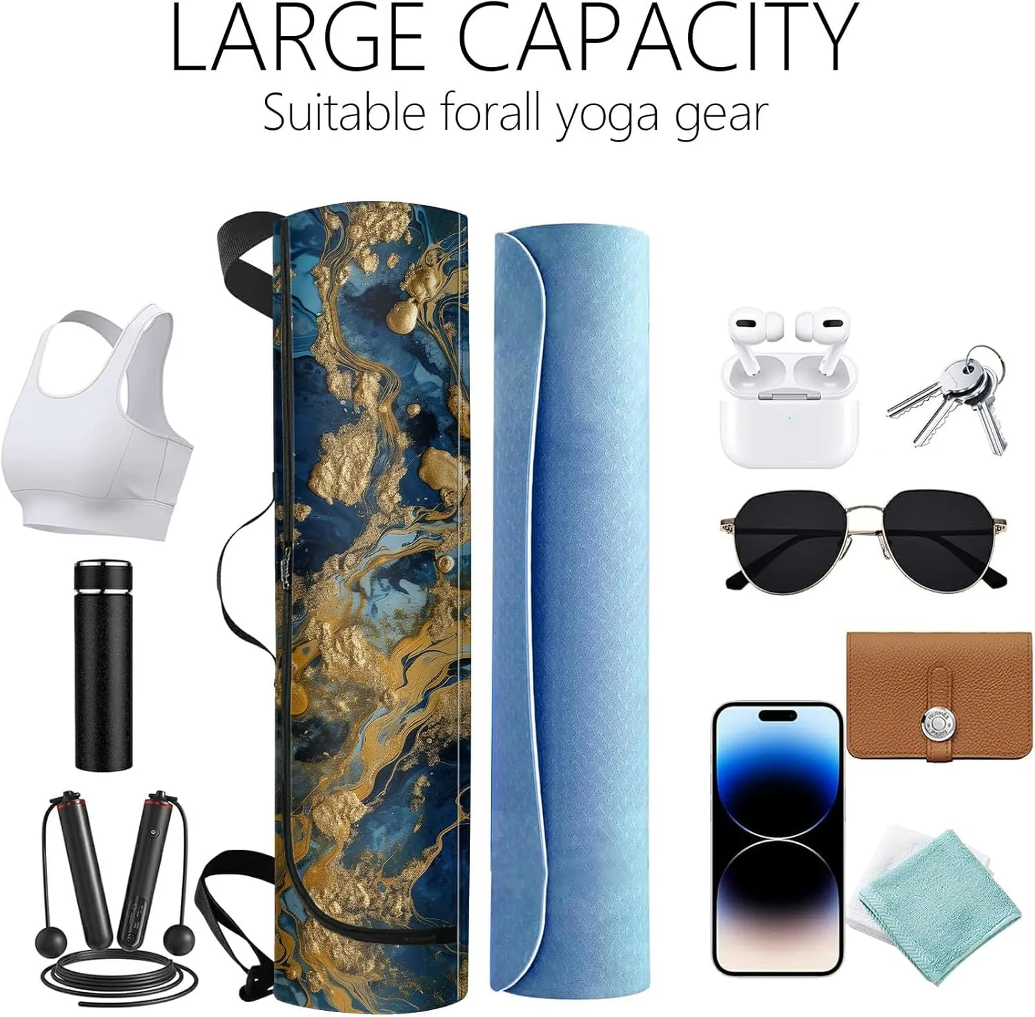 Yoga Mat Bag for Women Men