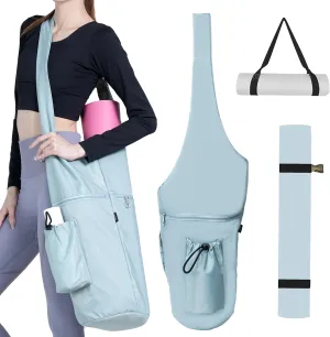 Yoga Mat Bag, with Protective Layer& Water Bottle Pocket and Big Wet Pocket & Yoga strap & Large Capacity,Stylish & Functional Fitness Mat And Essential items for Women & Men