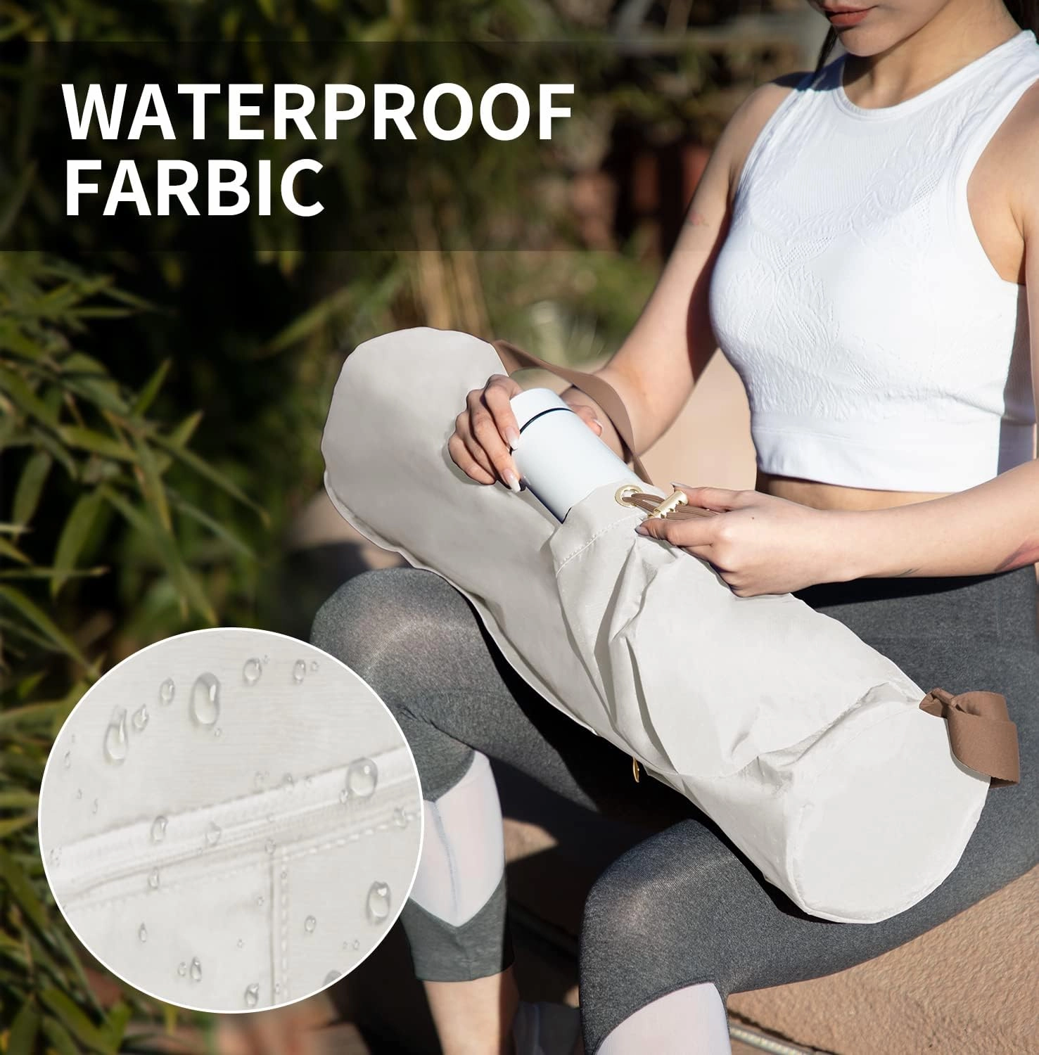 Yoga Mat Bag | Premium, Waterproof, Multi Pockets, Adjustable Strap | 2 size for 1/4" or 1/2" Thick Yoga Mat Carrier | Perfect Yoga Bag to Gym Class Beach Park Travel for Women & Men