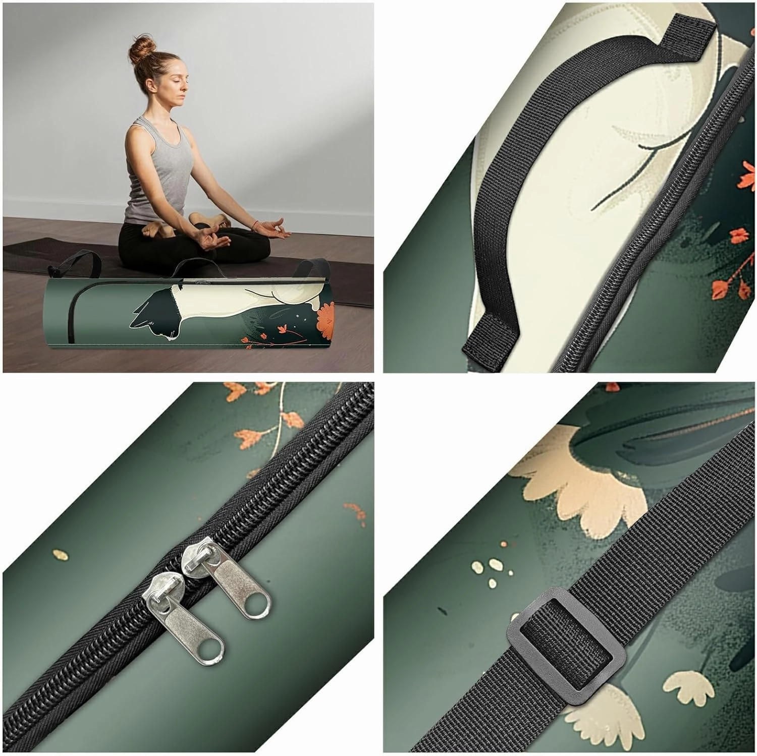 Yoga Mat Bag for Women Men