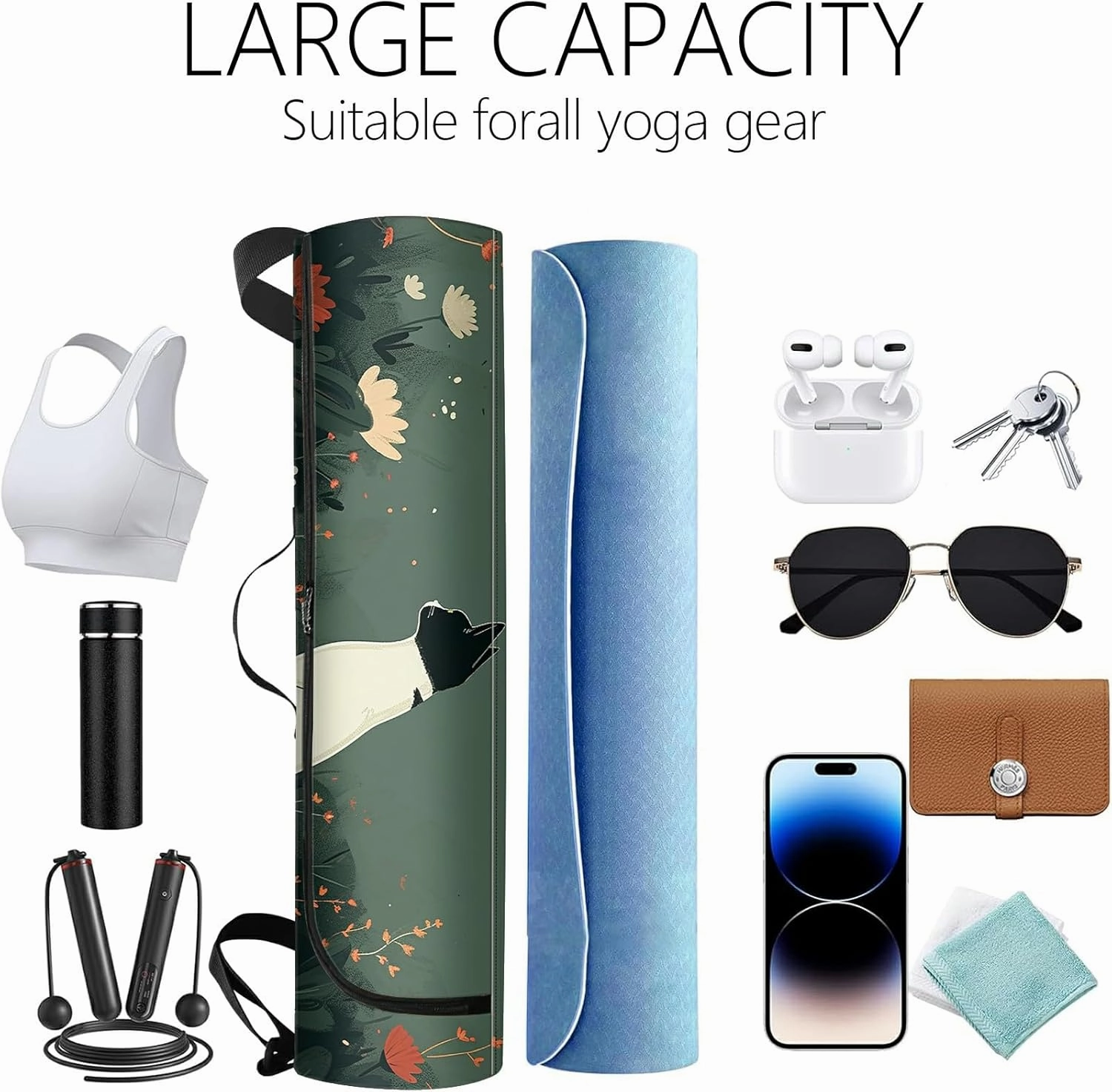 Yoga Mat Bag for Women Men