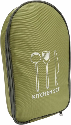 Yosoo Camping Cookware Storage Bag Portable Cookware Organizer Outdoor Adventure (Green)