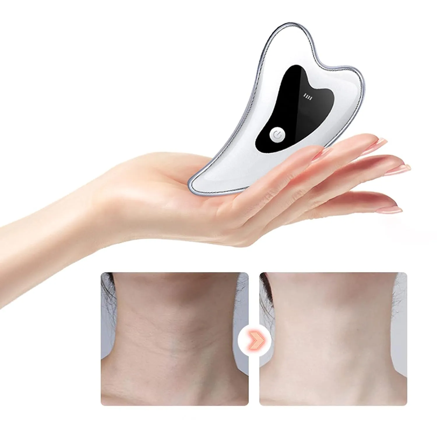 YOXIER Linhengyu Massage Board Electric USB Rechargeable Facial Scraping Body Guasha Massager Wrinkle Remover for Women Face Massage Salon