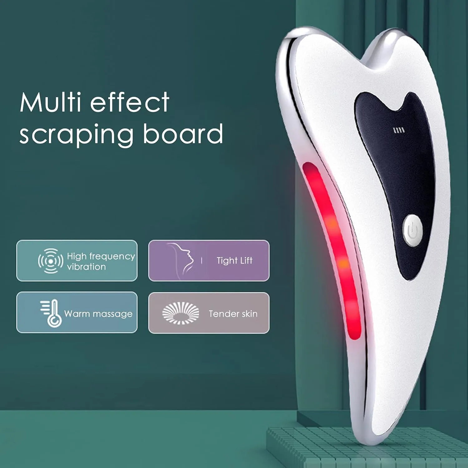 YOXIER Linhengyu Massage Board Electric USB Rechargeable Facial Scraping Body Guasha Massager Wrinkle Remover for Women Face Massage Salon