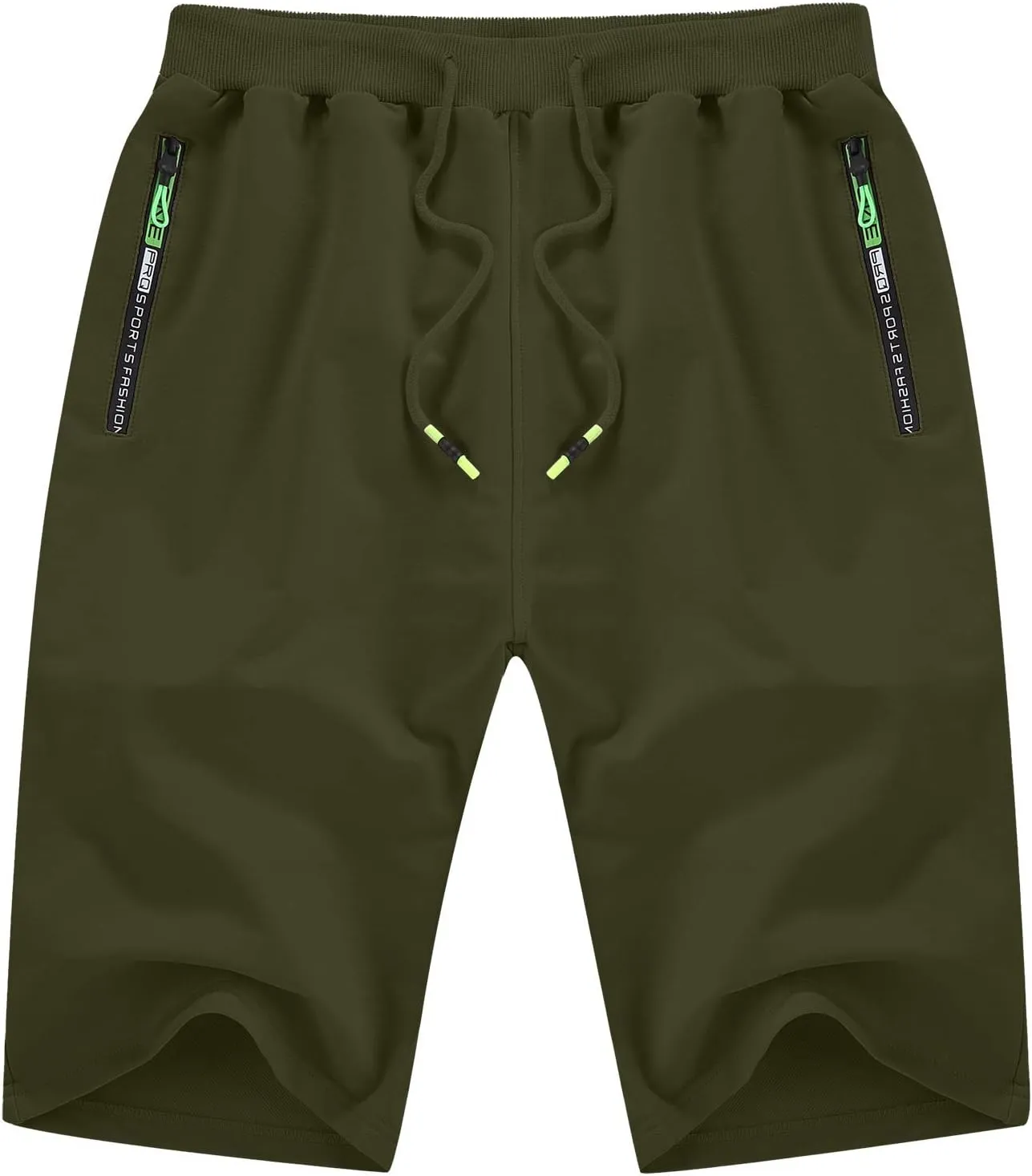 YTD Men's Shorts Casual Classic Fit Drawstring Summer Beach Shorts with Elastic Waist and Pockets