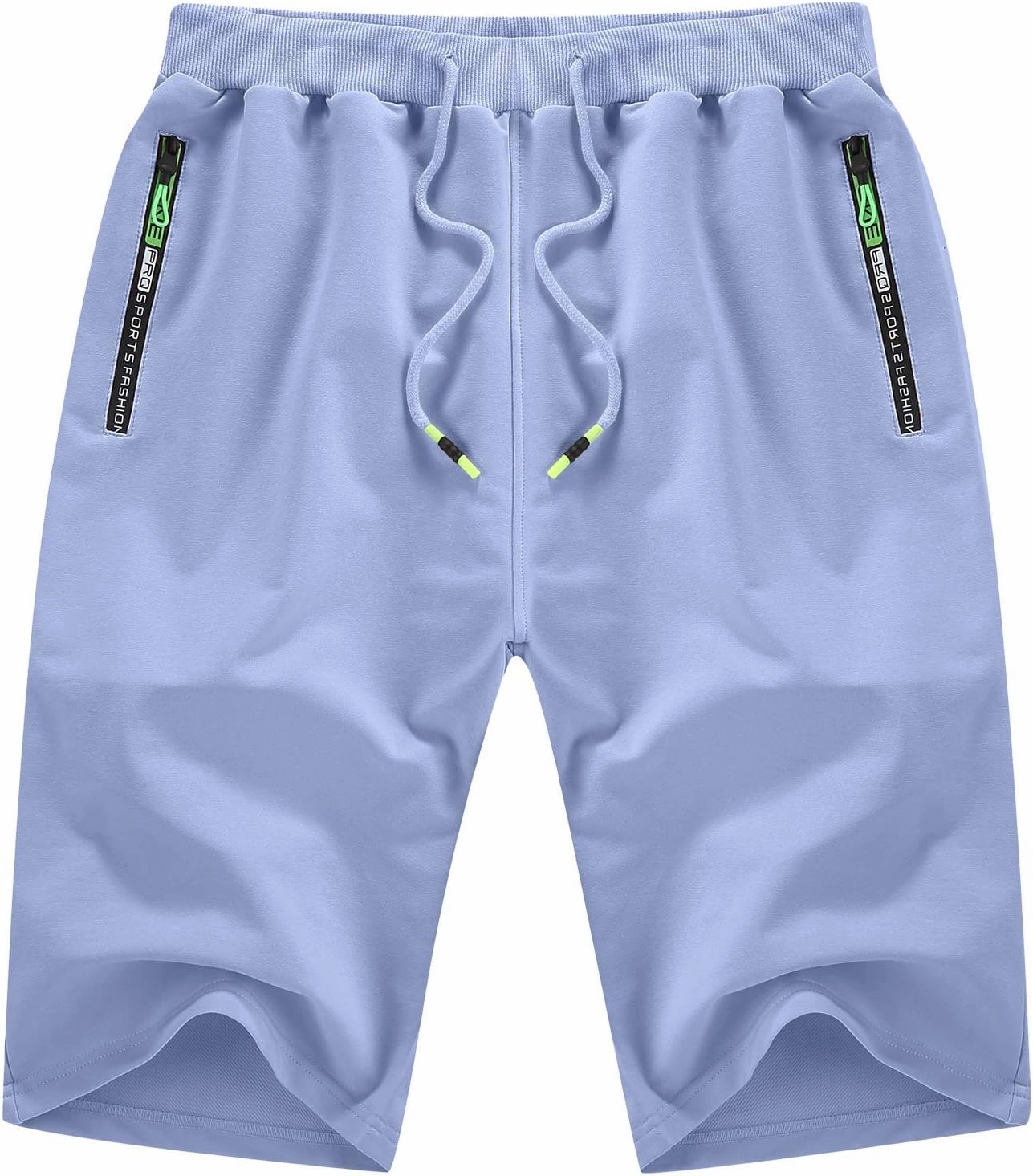 YTD Men's Shorts Casual Classic Fit Drawstring Summer Beach Shorts with Elastic Waist and Pockets