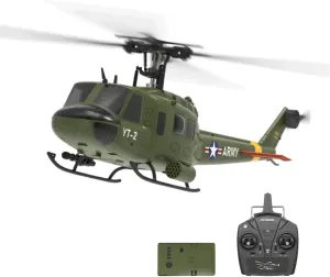 YUXIANG F07 UH-1D RC Helicopter Toys for Adults, 1/34 Scale 2.4G 6CH 6G/3D Stabilized Aircraft 6-Axis Gyro Brushless Flybarless Helicopter for UH-1 Huey - RTF / 1 Battery