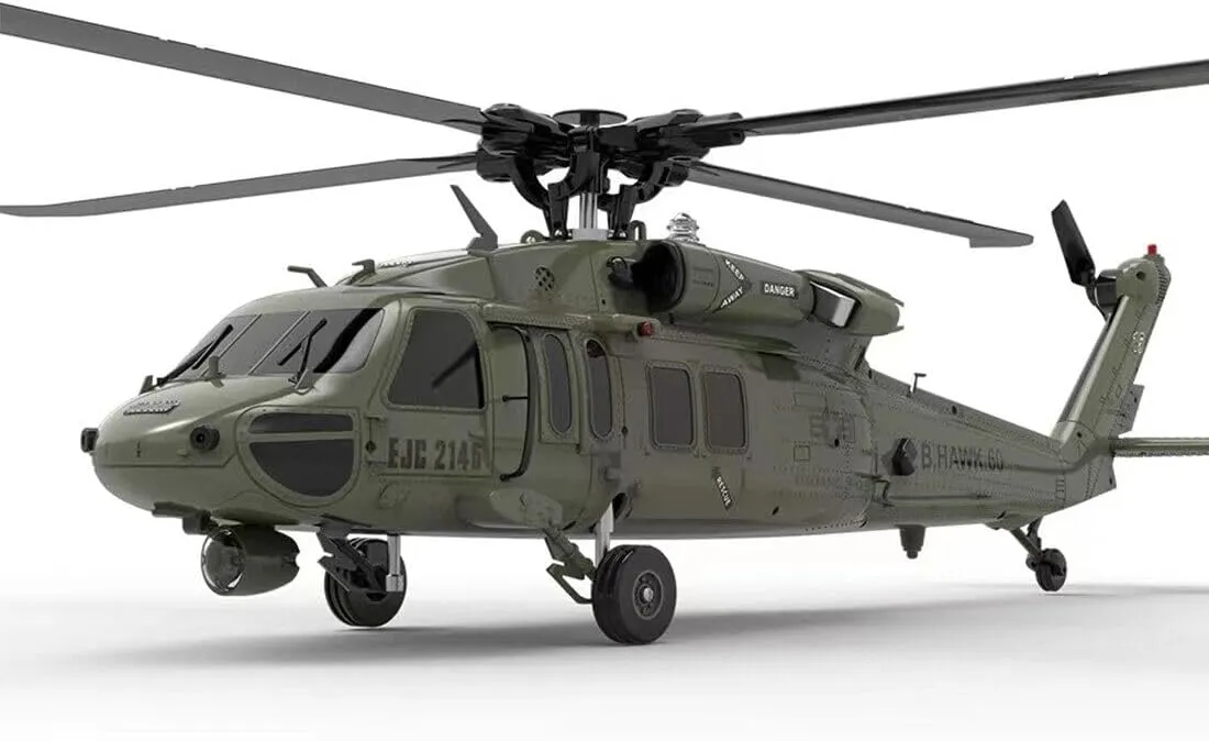 YUXIANG YXZNRC F09 RC Helicopter for Adults, 1/47 2.4G Remote Control Military Aircraft Helicopter Model, Brushless Direct Drive RC Airplanes Toy (RTF), 42.5 x 42 x 12cm, 05D16C0343R6V5