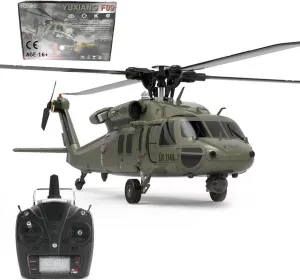 YUXIANG YXZNRC F09 RC Helicopter for Adults, 1/47 2.4G Remote Control Military Aircraft Helicopter Model, Brushless Direct Drive RC Airplanes Toy (RTF), 42.5 x 42 x 12cm, 05D16C0343R6V5
