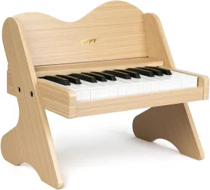 ZIPPY Kids Piano Keyboard, 25 Keys Digital Piano for Kids, Volume Adjustable, Mini Music Educational Instrument Toy, Wood Toy for Toddlers Girls Boys
