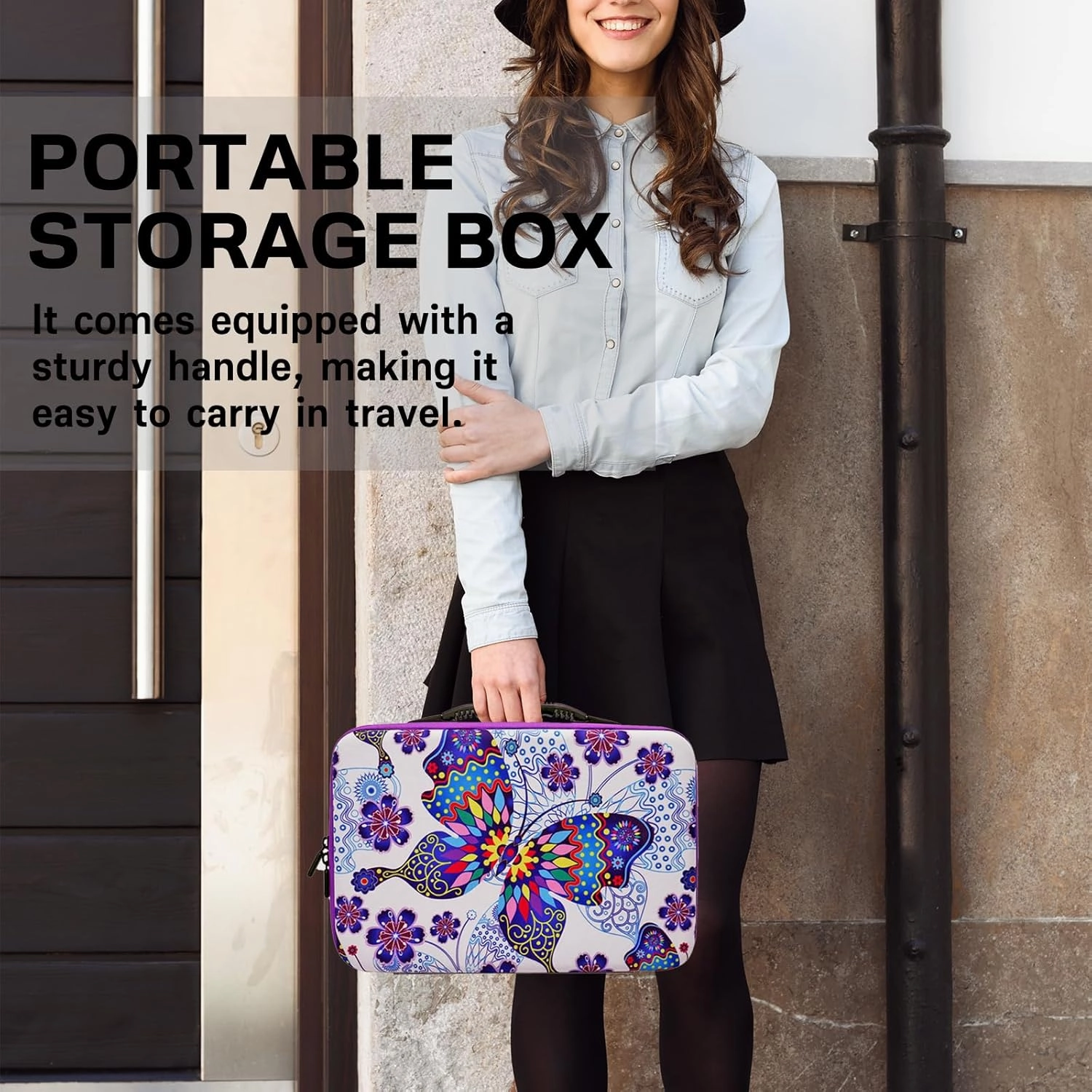 ZORETCO Diamond Painting Storage Case,60 Slots Diamond Art Kits with Accessories for Craft Jewelry Beads Organizer Boxes
